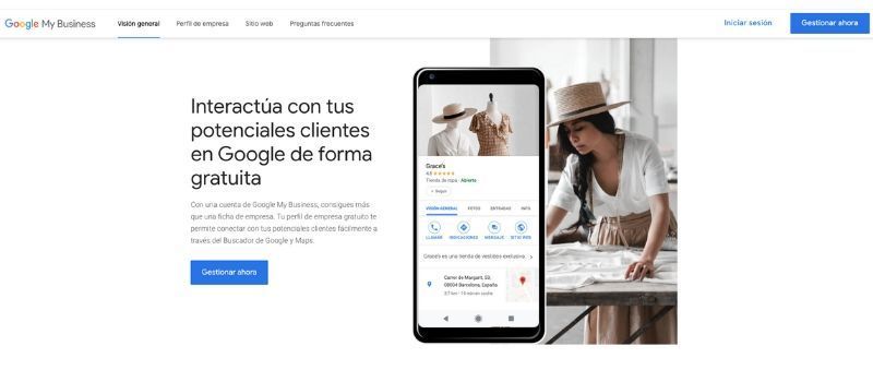 alta en ficha de cliente google